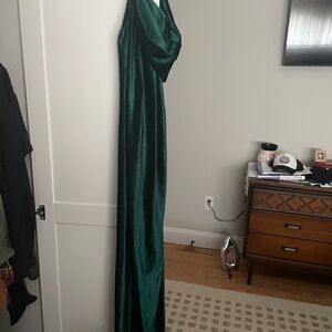 Green velvet cape